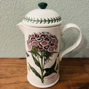 Portmeirion Botanic Garden Sweet William 24 Oz Coffee Cafetiere & Lid/Press
